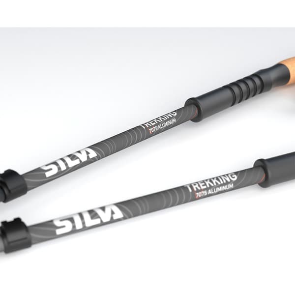 Silva Polakker Aluminium Cork Sort 105-140 cm