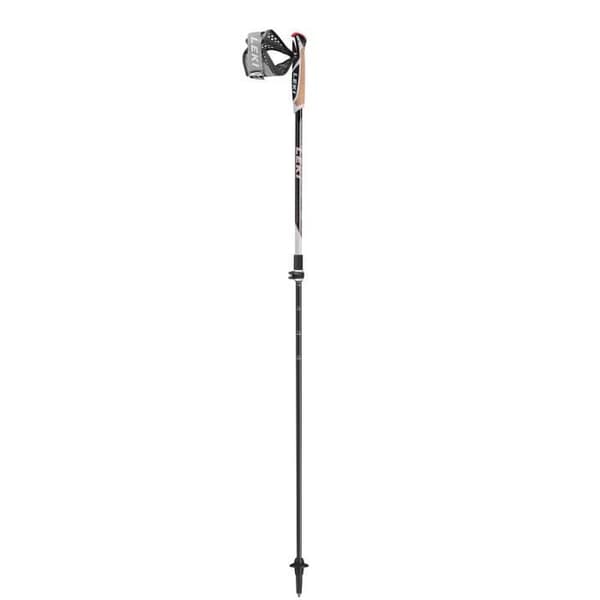 Nordic walkingstavar - Leki - Instructor lite - Aluminium och kolfiber - 100-125 cm - Mörkgrå/gul/vit