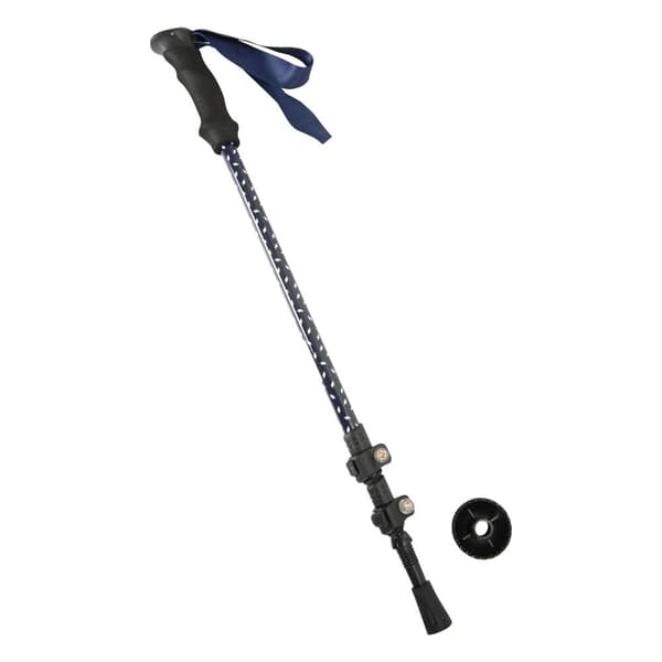 Yorkshire Linen Yorkshire Leaf Print Walking Pole Dark Blue One Size