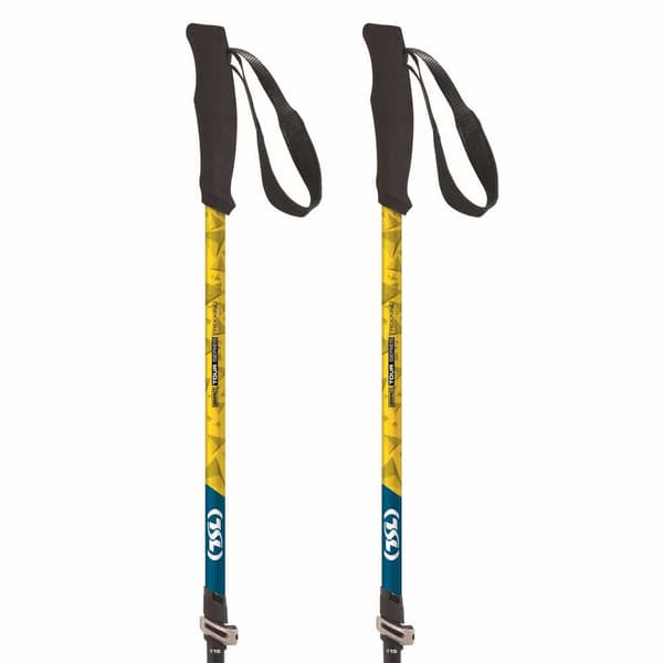 Tsl Outdoor Polakker Tour Carbon Compact 3 Light Twist Gul 62-125 cm
