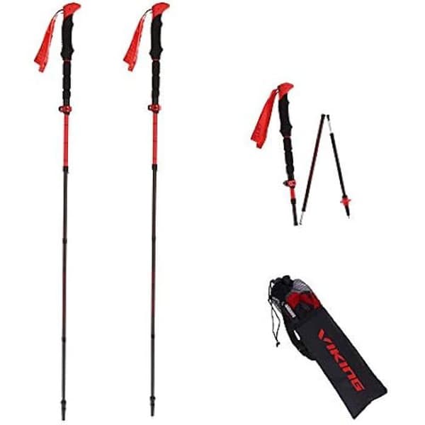 Fällbara teleskopiska kolfiber vandringsstavar Viking Spider FS Carbon