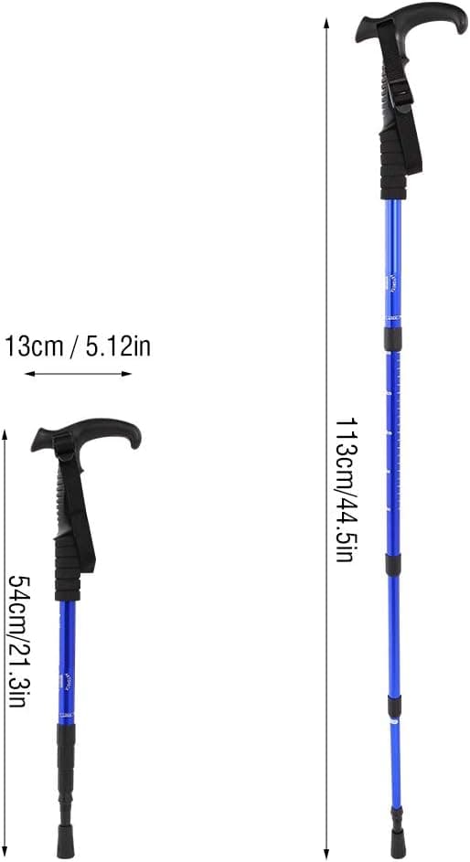 Vandrestave / Vandrestave -54-113 cm - Letvægts vandrestave, Aluminiumsstænger til at gå 1 stk