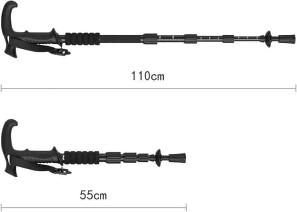 Vandrestave 2-pak 55-110 cm - Letvægts vandrestave - Vandrestave med stødabsorbering