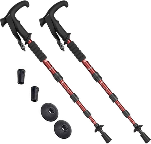 Vandrestave 2-pak 55-110 cm - Letvægts vandrestave - Vandrestave med stødabsorbering
