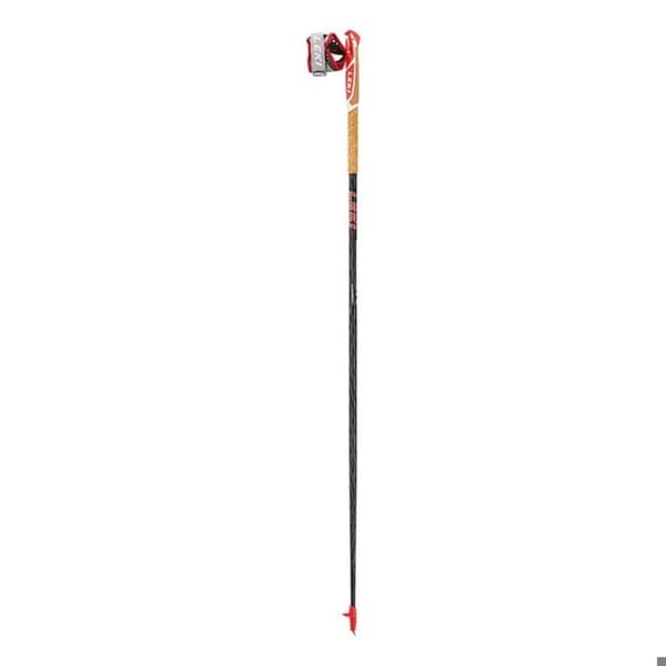 Trailstav - Leki - Vertical K - 135 cm - Kolfiber - Intensiv användning - Svart/Röd