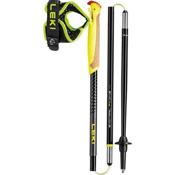 Leki Evotrail FX One Ta stång - svart/neongrön - 125 cm