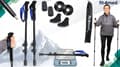Miniatyrbillede 3 af 9: CARBON TREKKINGSTAVE 3 STK. NORDIC WALKING MEGET LET 160G