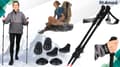 Miniatyrbillede 7 af 9: CARBON TREKKINGSTAVE 3 STK. NORDIC WALKING MEGET LET 160G