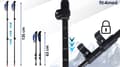 Miniatyrbillede 8 af 9: CARBON TREKKINGSTAVE 3 STK. NORDIC WALKING MEGET LET 160G