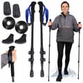 Miniatyrbillede 2 af 9: CARBON TREKKINGSTAVE 3 STK. NORDIC WALKING MEGET LET 160G