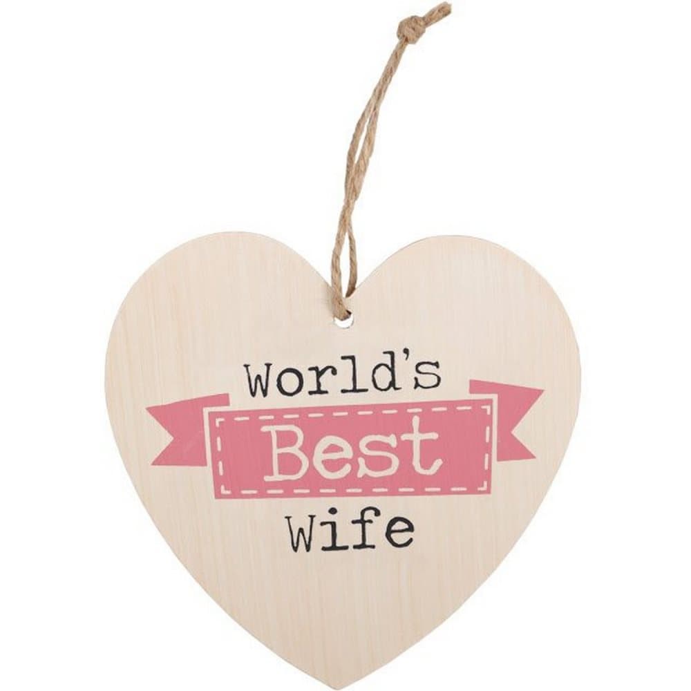 Something Different World`s Best Wife Hängande hjärta Sign