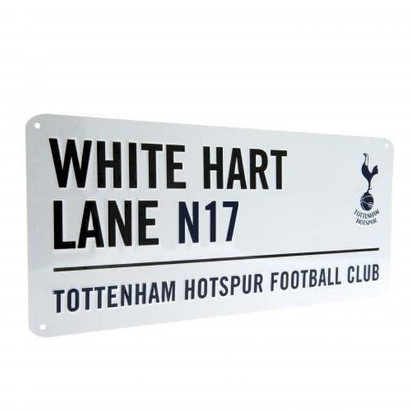 Tottenham Hotspur FC  Official White Hart Lane Street Sign White/Black One Size