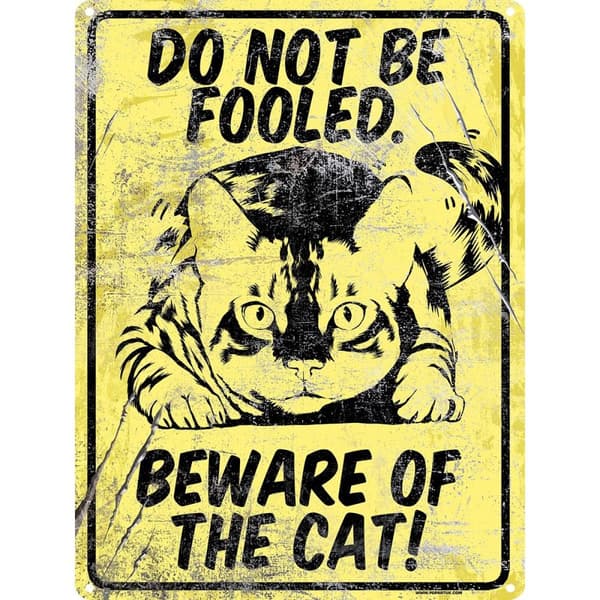 Grindstore Do Not Be Fooled Tin Sign Yellow One Size