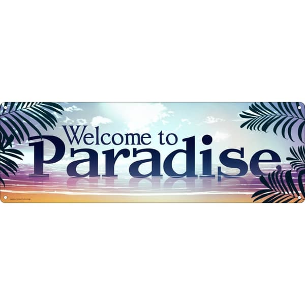 Grindstore Velkommen til Paradise Slim Tin Skilt Multicoloured One Size