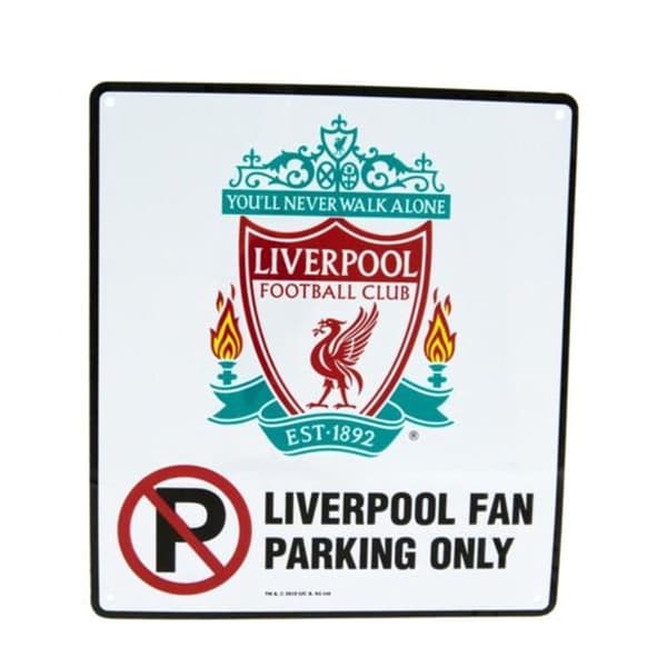 Liverpool FC No Parking Sign White One Size