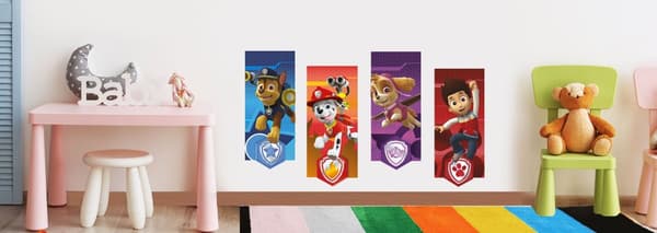 Paw Patrol, veggdekor/ wallsticker
