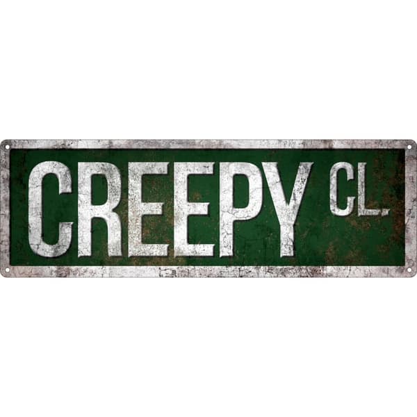 Grindstore Creepy Close Plaque Green/White One Size
