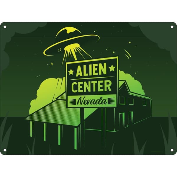 Grindstore Alien Center Plaque Green One Size