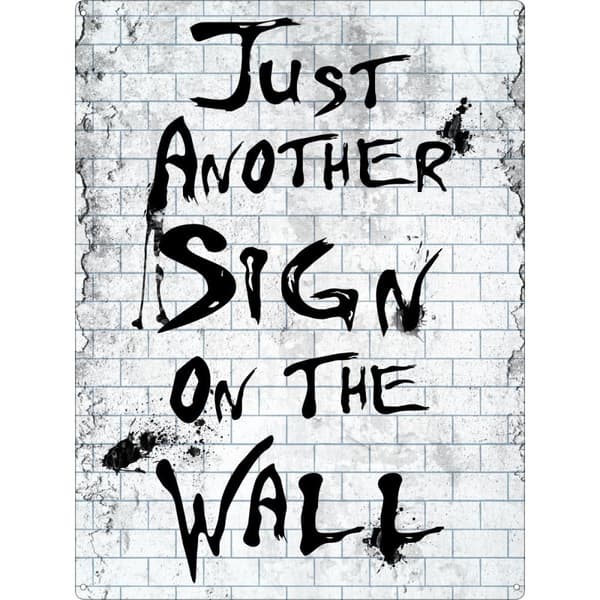 Grindstore Just Another Sign On The Wall Plaque White/Black One Size
