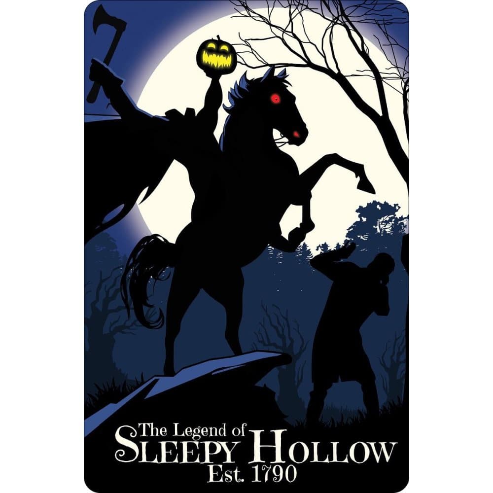 Greet Tin Card Legenden om Sleepy Hollow Halloween Plaque