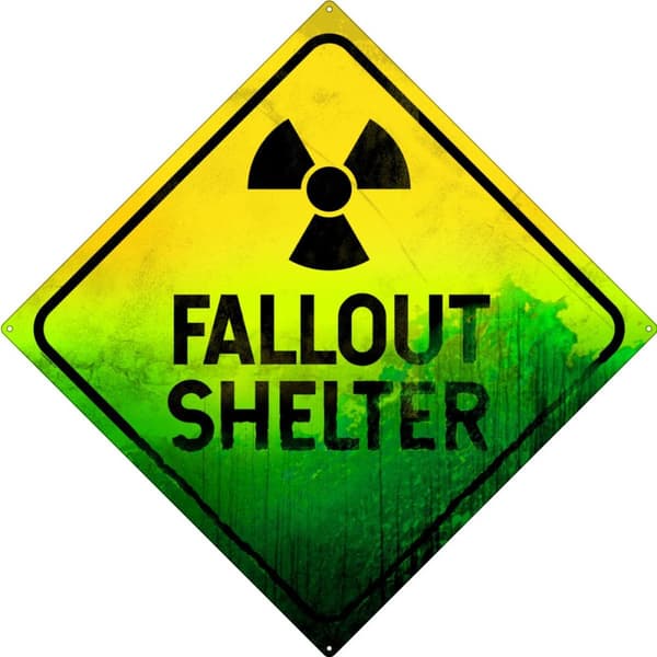 Grindstore Fallout Shelter-plakette Green/Yellow/Black One Size