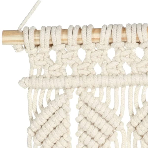 vidaXL Macrame seinäkoriste 40x80 cm puuvilla