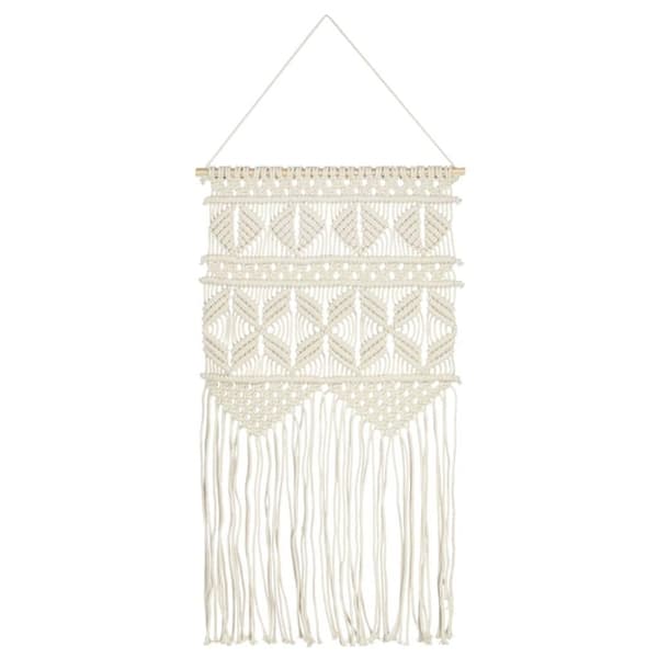 vidaXL Macrame seinäkoriste 40x80 cm puuvilla