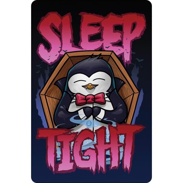 Psycho Penguin Plakett för att sova gott Navy/Pink/Brown One Size