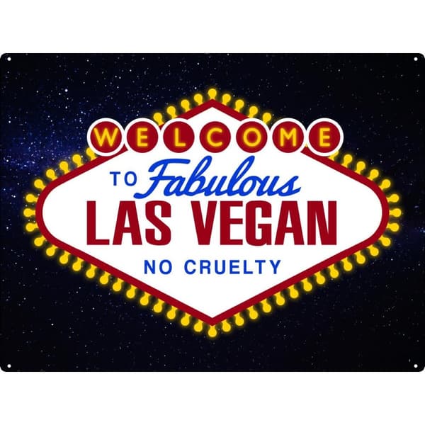 Grindstore Welcome To Fabulous Las Vegan Plaque Multicoloured One Size