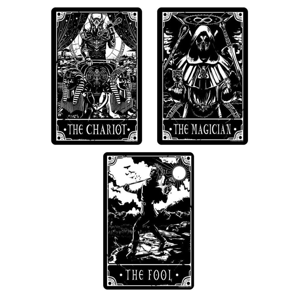 Deadly Tarot Dåren Trollkarlen Vagnen Plaque Set