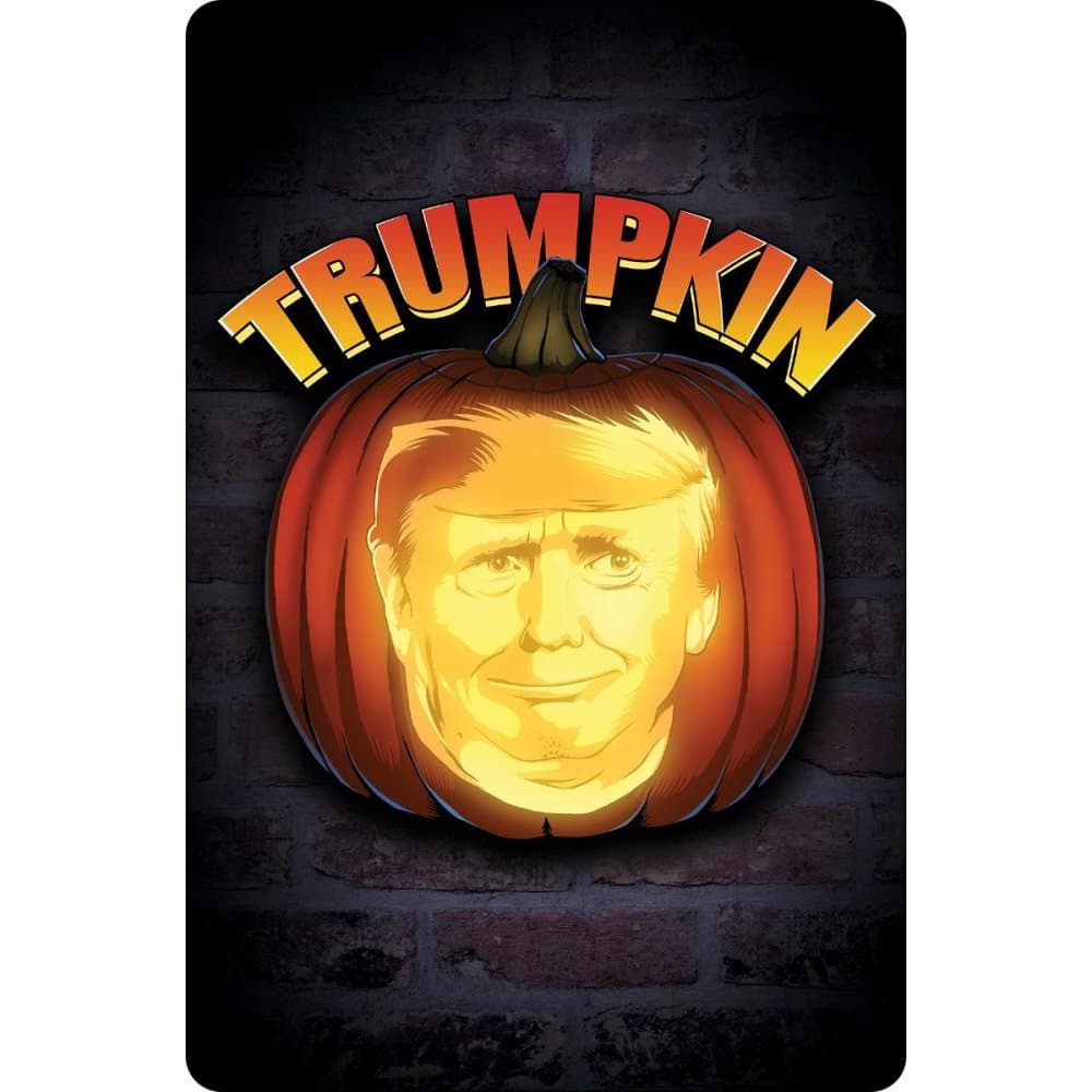 Greet Tin Card Trumpkin Halloween Plaque