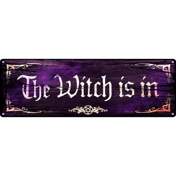 Grindstore The Witch Is In Tin Slim Plaque Purple One Size