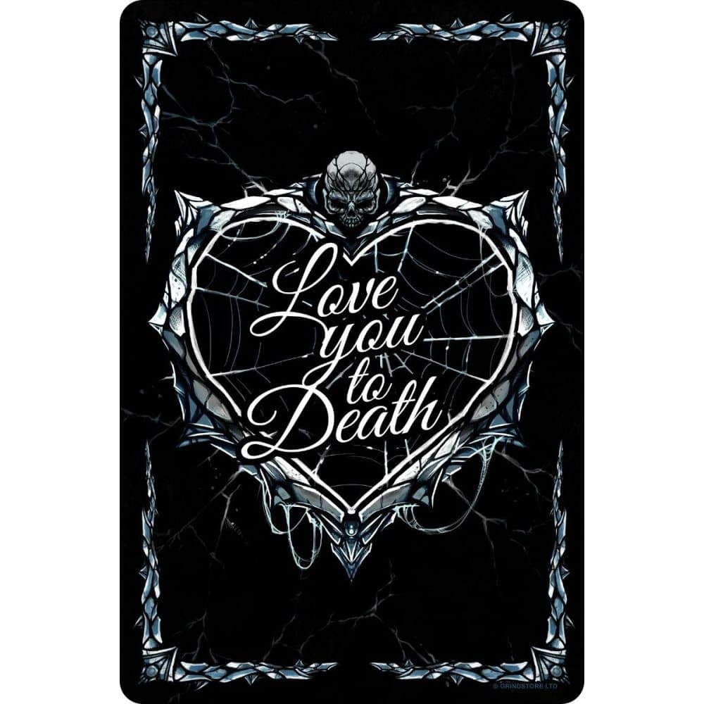 Grindstore Love You To Death Tin Door Sign