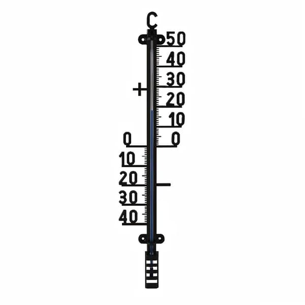 Vægtermometer i Plast - Sort