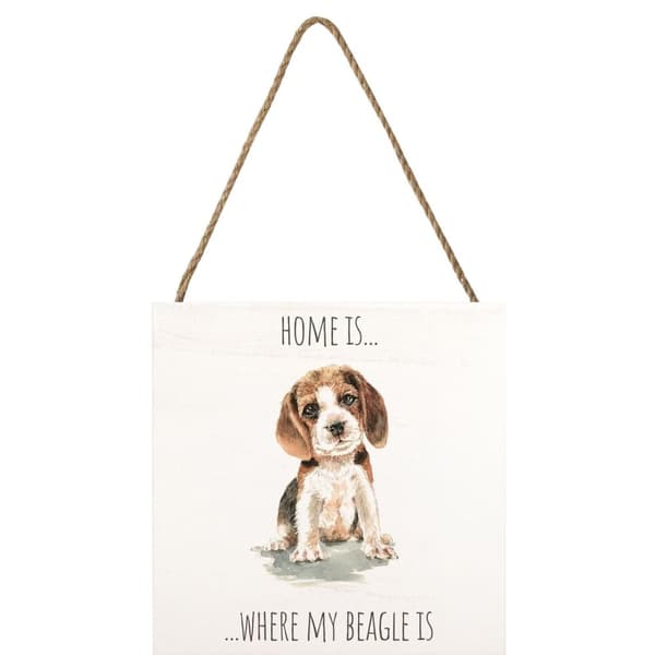 Louise Nisbet Wooden Beagle Plaque Multicoloured One Size