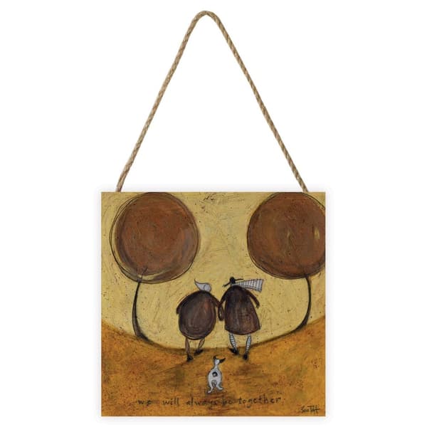 Sam Toft We Will Always Be Together Wooden Plaque Light Brown/Dark Brown One Size
