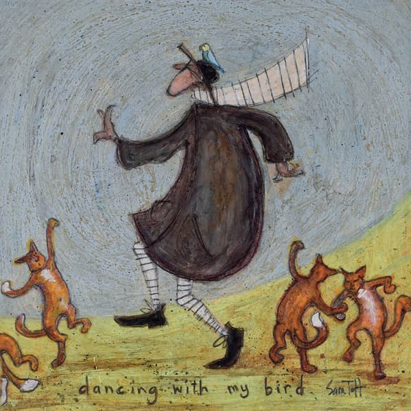 Sam Toft Danser med min fugl træplakette