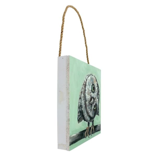 Louise Brown Wooden Owl Plaque