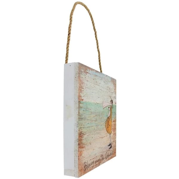 Sam Toft Blowing Away The Cobwebs Wooden Plaque