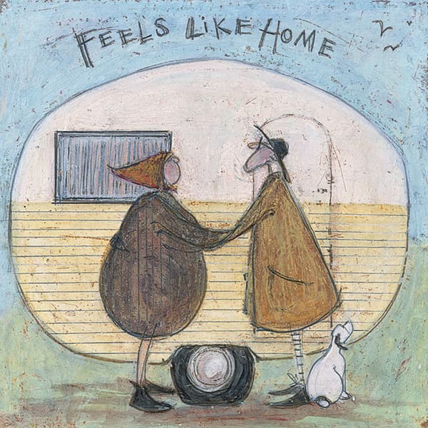Sam Toft Feels Like Home Wooden Plaque