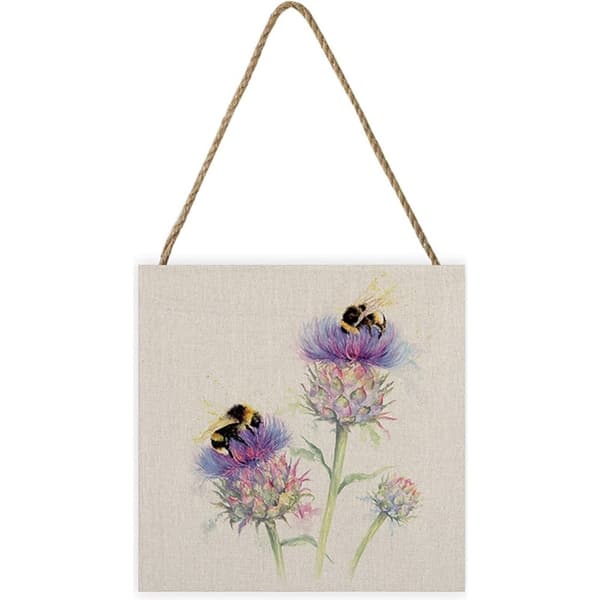 Jane Bannon Busy Bees Wooden Plaque Multicoloured One Size