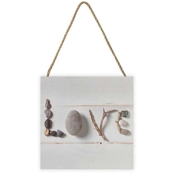 Ian Winstanley Stone Love Wooden Plaque Grey One Size