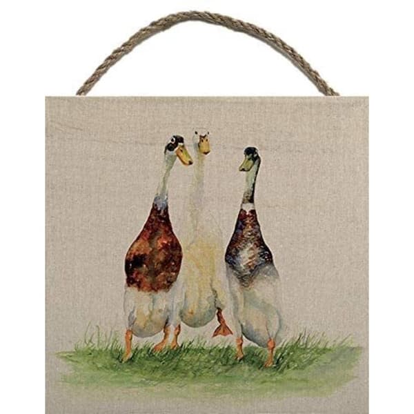 Jane Bannon Dilly Roly And Henry Wooden Plaque Taupe/Green/Brown One Size