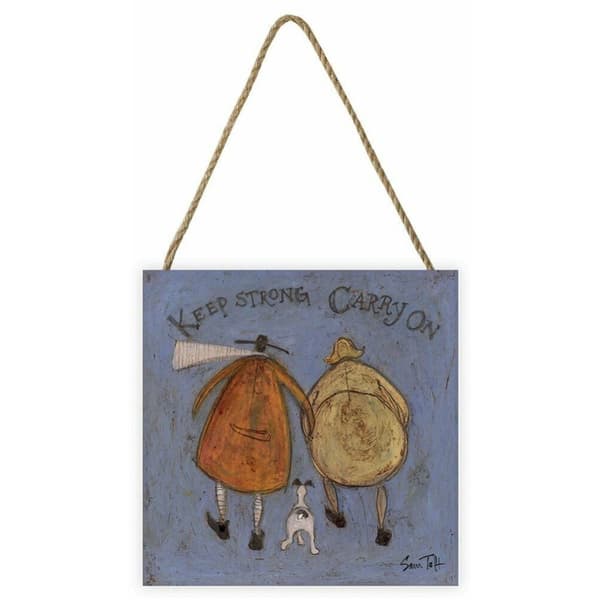 Sam Toft Keep Strong Carry On Wooden Plaque Multicoloured One Size