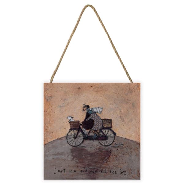 Sam Toft Just Me And You And The Dog Wooden Plaque Light Brown/Dark Brown One Size