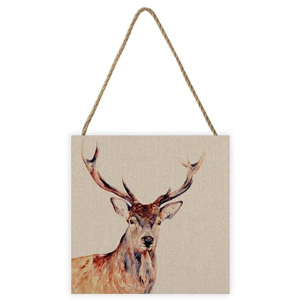 Jane Bannon Montgomery Wooden Plaque Taupe/Brown One Size