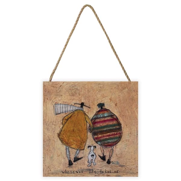 Sam Toft Wherever Life Takes Us Wooden Plaque Light Brown One Size
