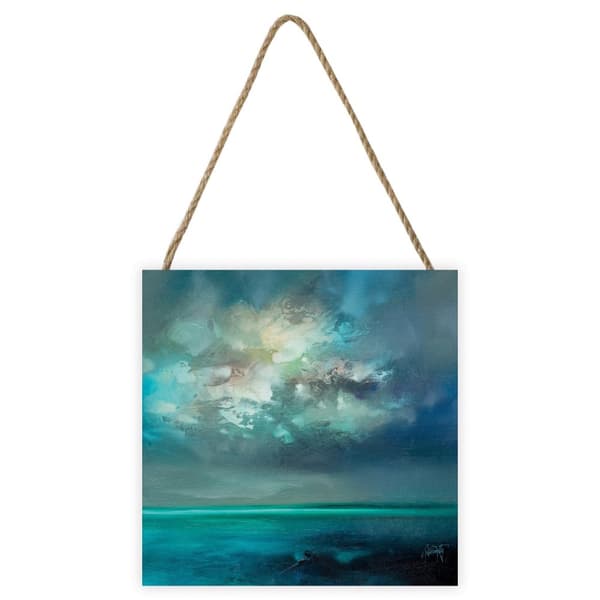 Scott Naismith Isle Of Skye Emerges Wooden Plaque Sea Blue One Size