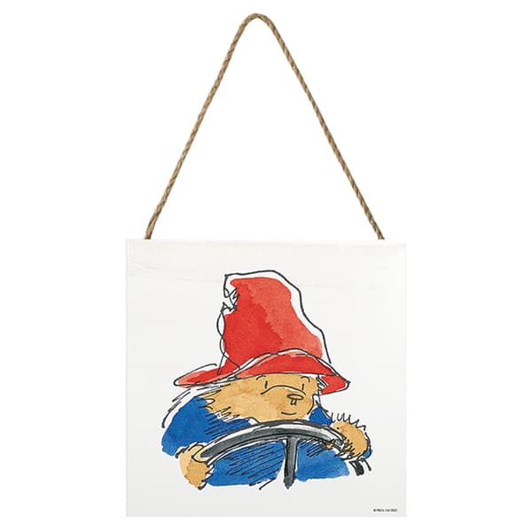 Paddington Bear Körande träblock White/Red/Blue 20cm x 20cm x 2.7cm