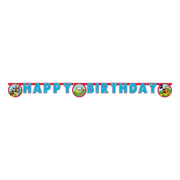 Bogstavguirlande Happy Birthday Mickey Mouse
